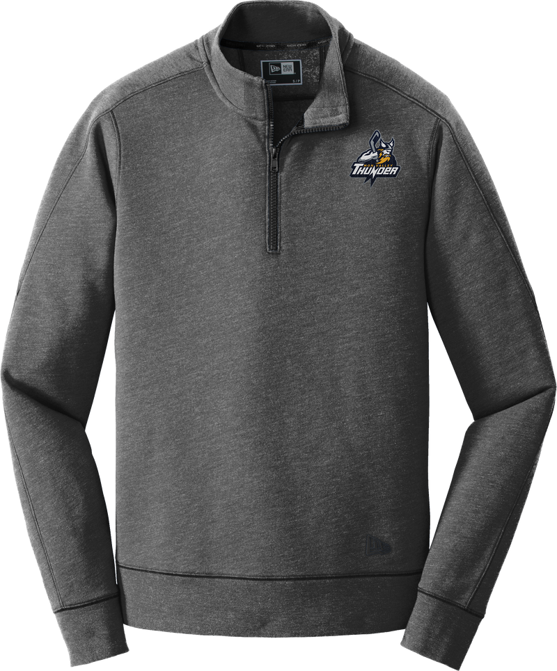 Mon Valley Thunder New Era Tri-Blend Fleece 1/4-Zip Pullover