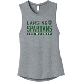 Lansing Spartans Womens Jersey Muscle Tan