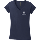 Midd South Athletics Softstyle Ladies Fit V-Neck T-Shirt