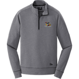 Dupage Black Bears New Era Tri-Blend Fleece 1/4-Zip Pullover