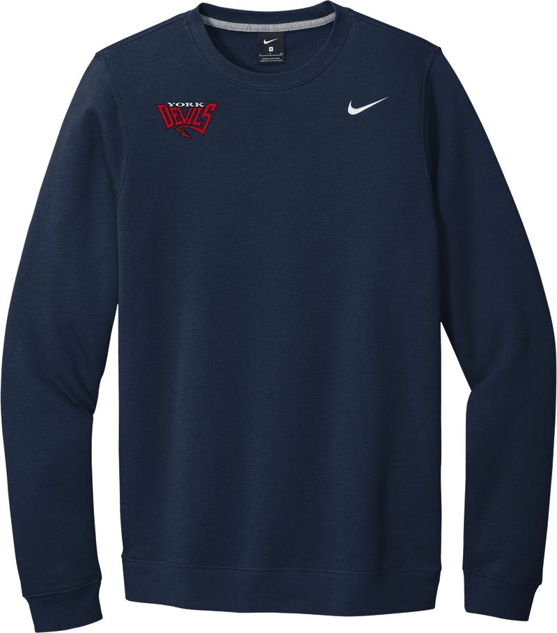 York Devils Nike Club Fleece Crew