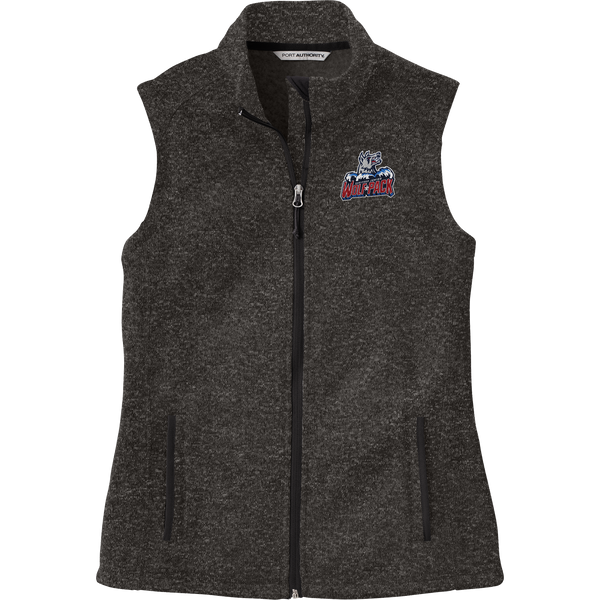 Hartford Jr. Wolfpack Ladies Sweater Fleece Vest