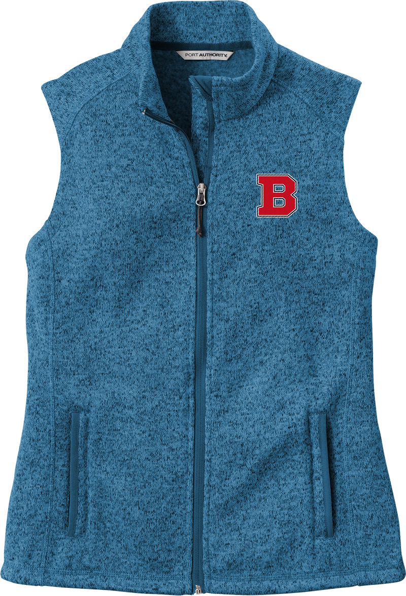 CT Bobcats Ladies Sweater Fleece Vest