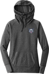 CT Bobcats New Era Ladies Tri-Blend Fleece Pullover Hoodie