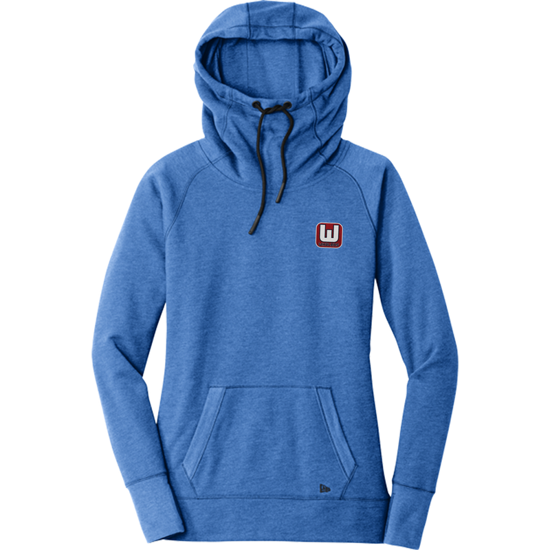 CT Whalers Tier 1 New Era Ladies Tri-Blend Fleece Pullover Hoodie