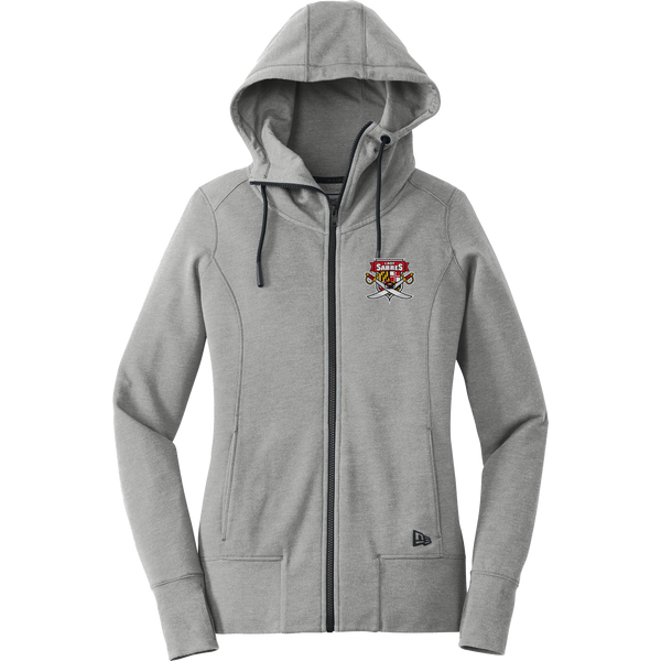 SOMD Lady Sabres New Era Ladies Tri-Blend Fleece Full-Zip Hoodie