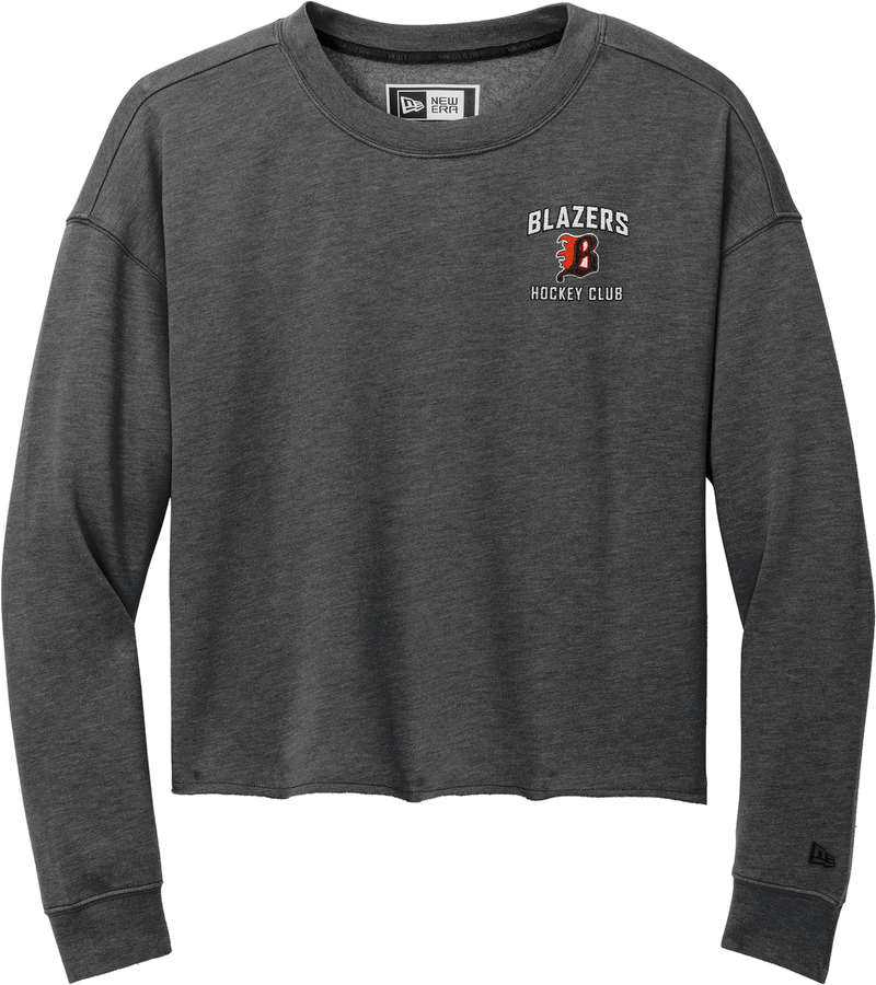 Philadelphia Blazers New Era Ladies Tri-Blend Fleece Crop Crew