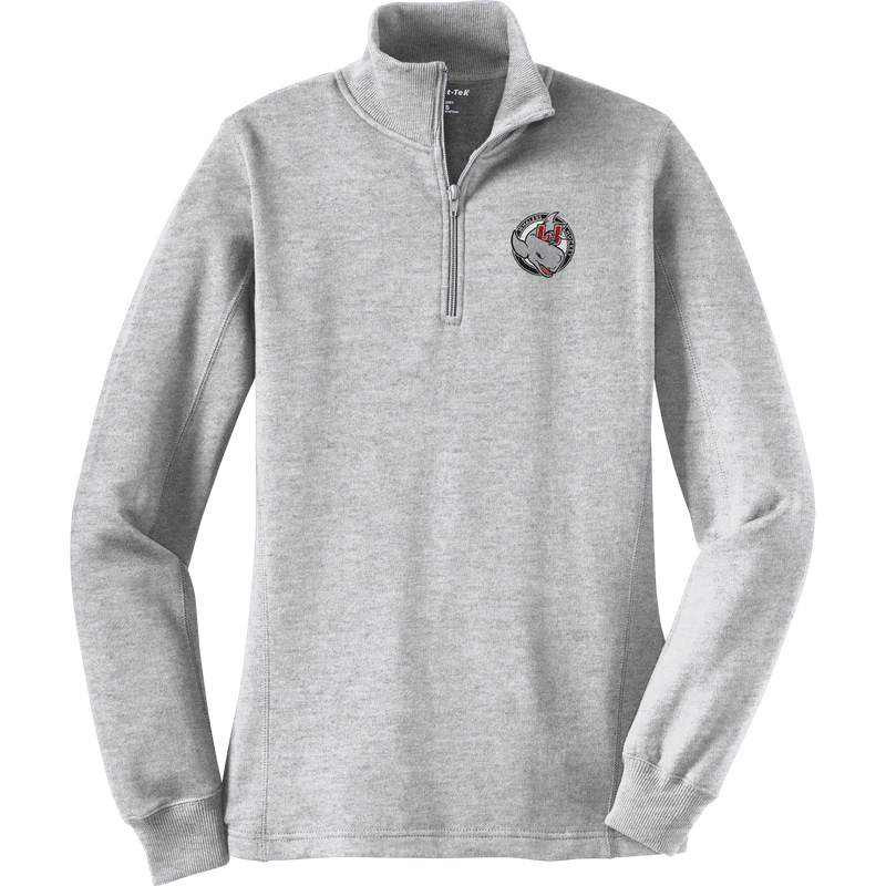 CT Whalers Tier 2 Ladies 1/4-Zip Sweatshirt