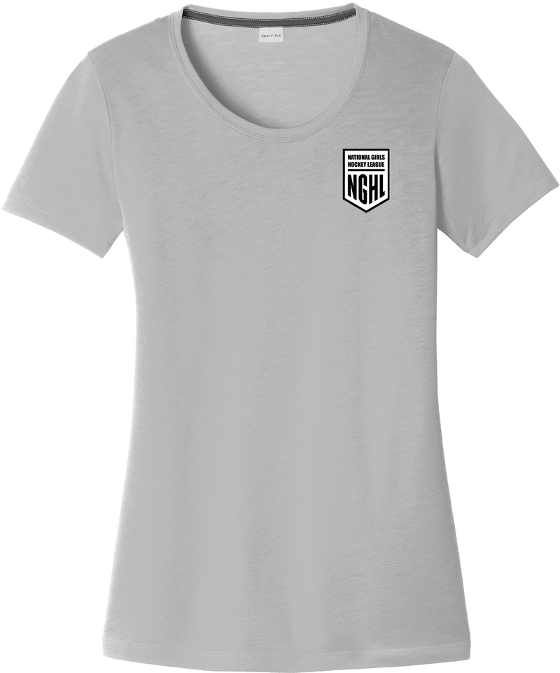 NGHL Ladies PosiCharge Competitor Cotton Touch Scoop Neck Tee