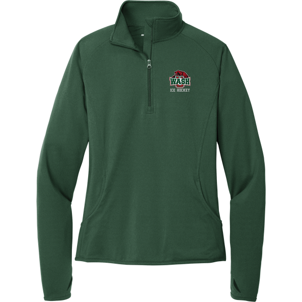 Wash U Ladies Sport-Wick Stretch 1/4-Zip Pullover