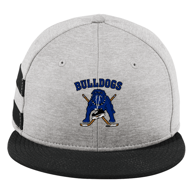 Chicago Bulldogs New Era Shadow Heather Striped Flat Bill Snapback Cap