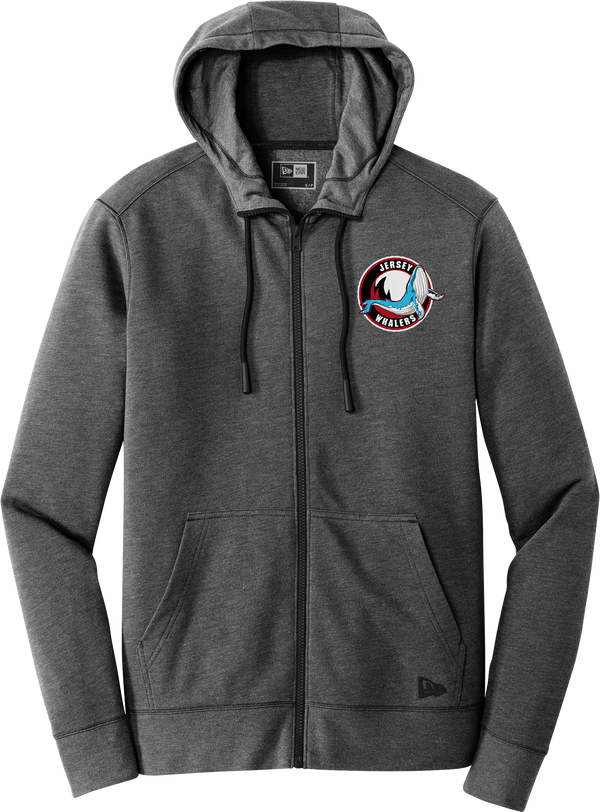 Jersey Shore Whalers New Era Tri-Blend Fleece Full-Zip Hoodie