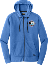 Jersey Shore Whalers New Era Tri-Blend Fleece Full-Zip Hoodie