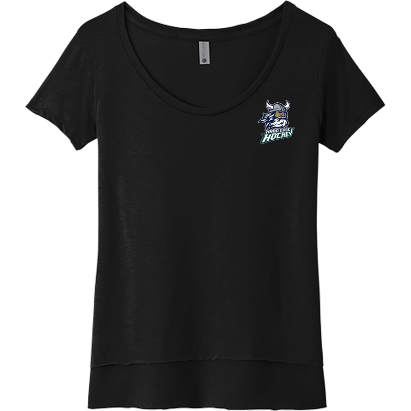 Hard Edge Hockey Womens Festival Scoop Neck Tee