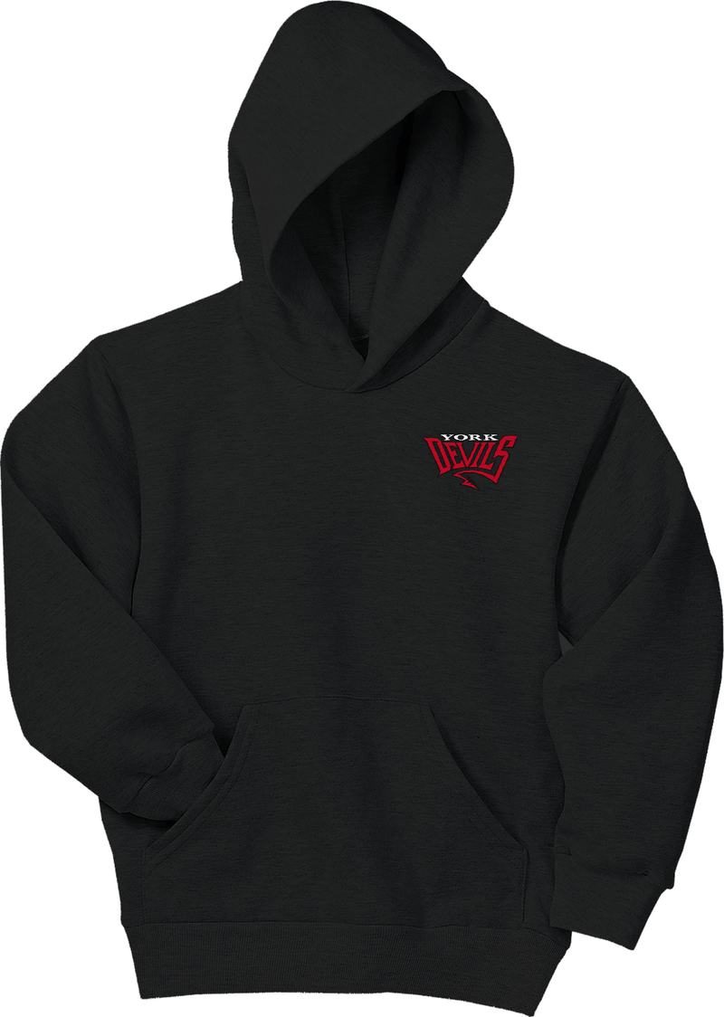 York Devils Youth EcoSmart Pullover Hooded Sweatshirt