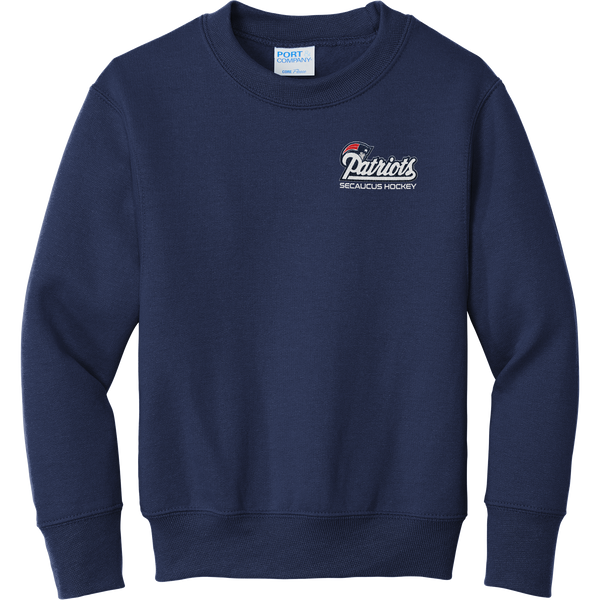 Secaucus Patriots Youth Core Fleece Crewneck Sweatshirt