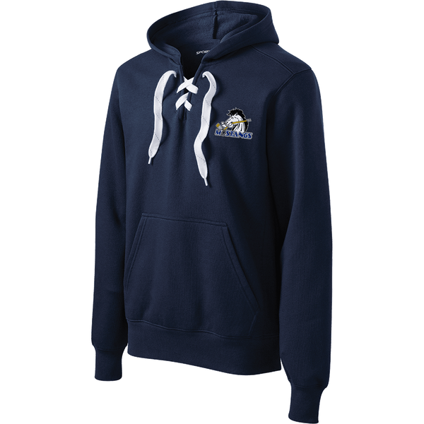 Mid-State Mustangs Lace Up Pullover Hooded Sweatshirt