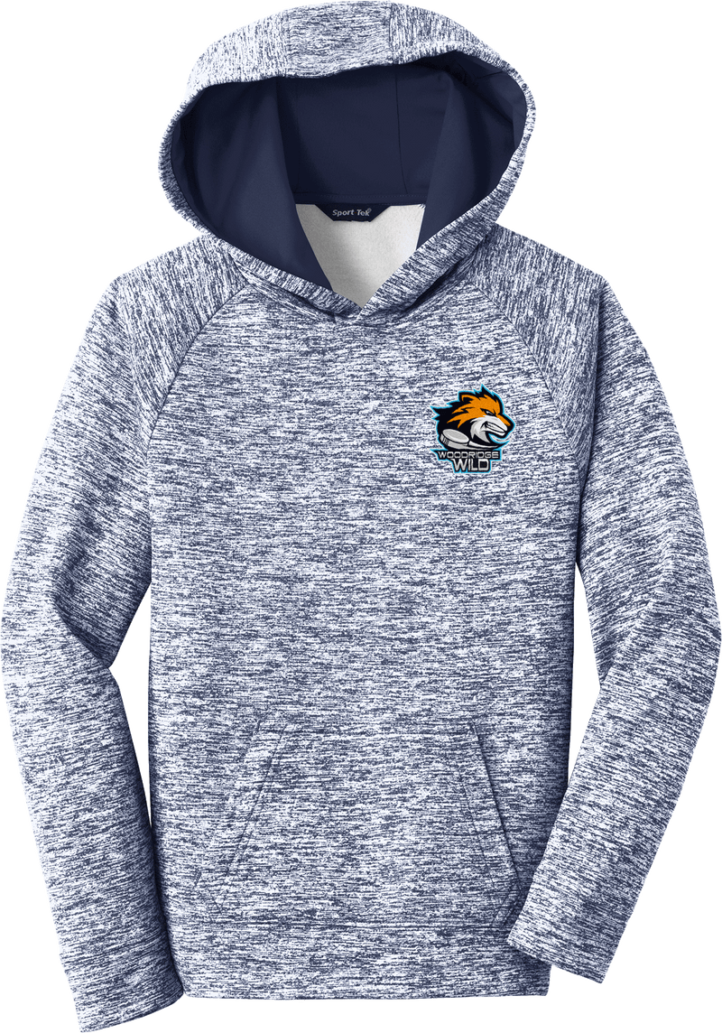 Woodridge Wild Youth PosiCharge Electric Heather Fleece Hooded Pullover