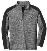 Woodbridge Wolfpack Youth PosiCharge Electric Heather Colorblock 1/4-Zip Pullover
