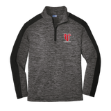 University of Tampa Youth PosiCharge  Electric Heather Colorblock 1/4-Zip Pullover