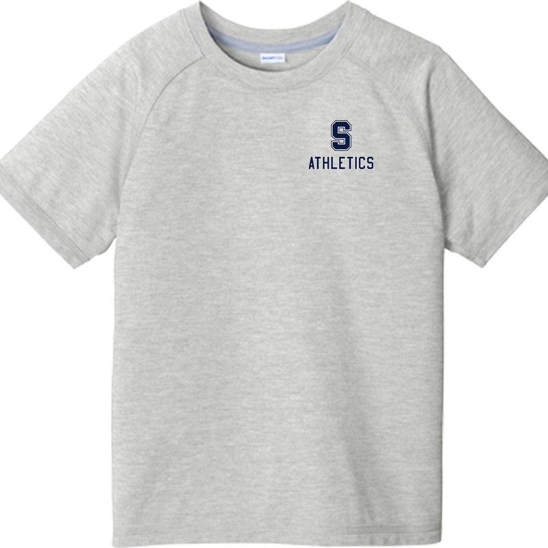 Midd South Athletics Youth PosiCharge Tri-Blend Wicking Raglan Tee