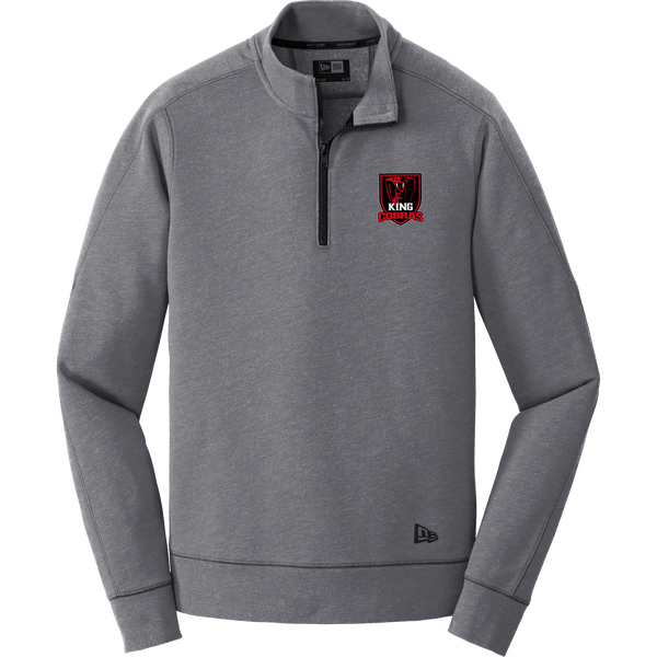 King Cobras New Era Tri-Blend Fleece 1/4-Zip Pullover